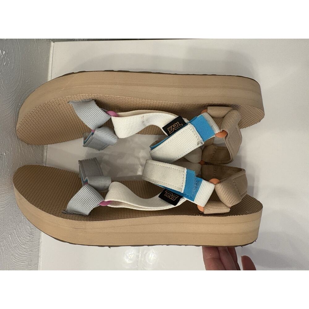 Teva Midform Universal Sandals Women’s 8 Slingback Comfort 1090969 Gray White - Picture 9 of 9